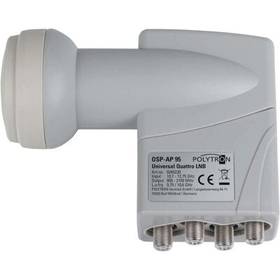 POLYTRON - OSP-AP 95 - Lichtgrau - 10.7-12.75 GHz - LNB POLYTRON - OSP-AP 95 - Lichtgrau - 10.7-12.75 GHz - LNB