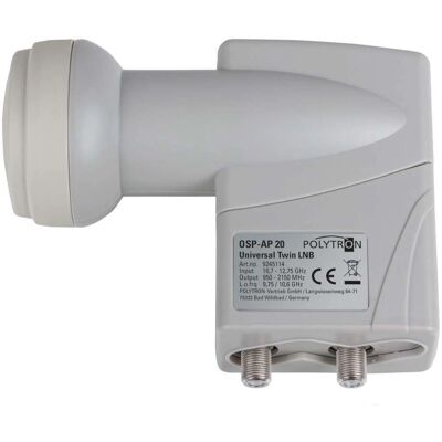 Polytron - OSP-AP 20 - Light grey - Twin - LNB Polytron - OSP-AP 20 - Light grey - Twin - LNB