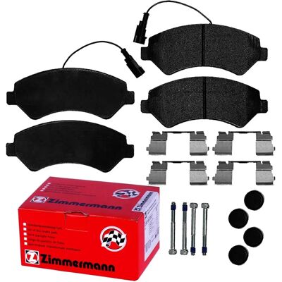 Zimmermann Pastillas de Freno Delanteras - Para Fiat Ducato, Citroen Jumper, Peugeot - Juego de Discos Zimmermann Pastillas de Freno Delanteras - Para Fiat Ducato, Citroen Jumper, Peugeot - Juego de Discos