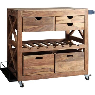 Livetastic Barový vozík - 97x43x85 cm - Dřevěný materiál Livetastic Barový vozík - 97x43x85 cm - Dřevěný materiál