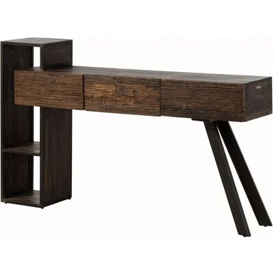 Massivmoebel24 City 02 Table Console en Bois Récupéré - Publicité Massivmoebel24 City 02 Table Console en Bois Récupéré - Publicité