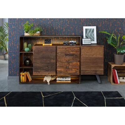 Massivmoebel24 City #05 Credenza - Legno e metallo rustici Massivmoebel24 City #05 Credenza - Legno e metallo rustici