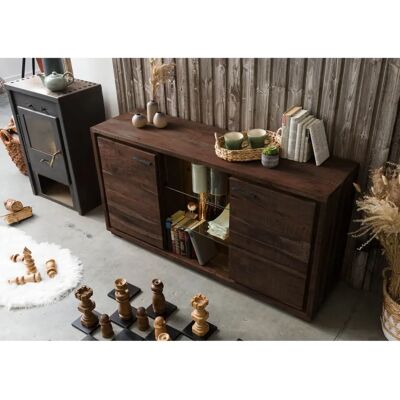 Massivmoebel24 Bark 200 Sideboard - Akazie Holz - Rustikal Modern Massivmoebel24 Bark 200 Sideboard - Akazie Holz - Rustikal Modern