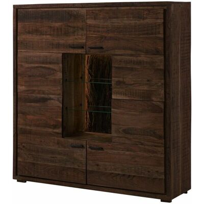 Massivmoebel24 Credenza in Acacia - 8 Scomparti - Rustico Moderno - Serie BARK Massivmoebel24 Credenza in Acacia - 8 Scomparti - Rustico Moderno - Serie BARK