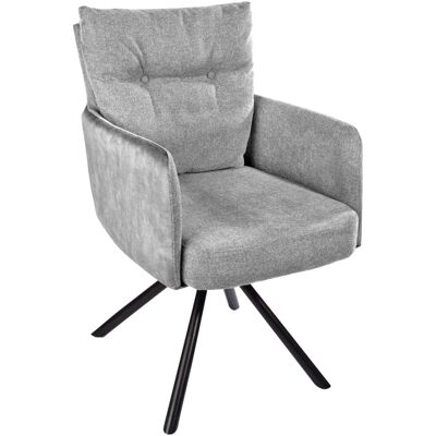 Invicta Big George Sessel - Samt, Grau - Esszimmer & Wohnzimmer Invicta Big George Sessel - Samt, Grau - Esszimmer & Wohnzimmer