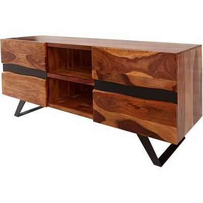 Invicta Sheesham TV Dressoir - 160cm - Natuurlijk - Amazonas Serie Invicta Sheesham TV Dressoir - 160cm - Natuurlijk - Amazonas Serie
