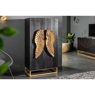 Invicta Angel Hogekast - Zwart Goud - 70x140x45 cm - Kast Invicta Angel Hogekast - Zwart Goud - 70x140x45 cm - Kast