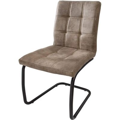 Invicta Taupe Moderne Mikrofaser Esszimmerstühle - 2er Set Invicta Taupe Moderne Mikrofaser Esszimmerstühle - 2er Set
