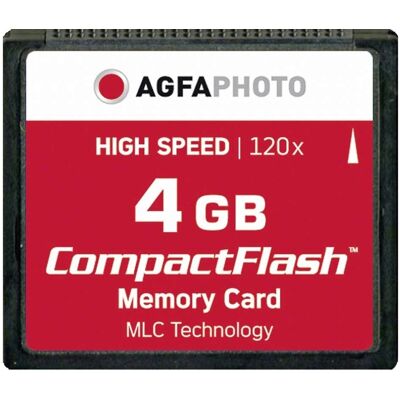 Scheda di memoria AgfaPhoto 4GB CompactFlash Alta Velocità 120x Scheda di memoria AgfaPhoto 4GB CompactFlash Alta Velocità 120x