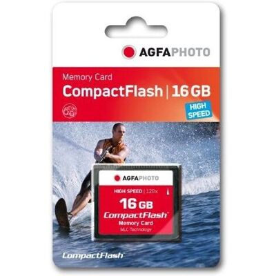 AgfaPhoto Compact Flash Haute Vitesse 16GB 120x (10434) AgfaPhoto Compact Flash Haute Vitesse 16GB 120x (10434)