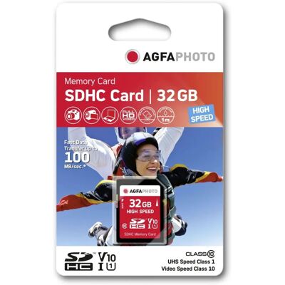 AgfaPhoto 32GB SDHC - Hochgeschwindigkeitsklasse 10 - Speicherkarte AgfaPhoto 32GB SDHC - Hochgeschwindigkeitsklasse 10 - Speicherkarte
