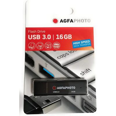 AgfaPhoto 10569 - 16GB USB 3.0 Schwarzer Stick AgfaPhoto 10569 - 16GB USB 3.0 Schwarzer Stick