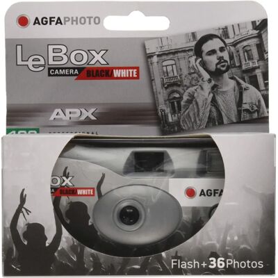 AgfaPhoto 601020 - Disposable Camera, 27 Photos, 31mm Lens - Gray/Red - New AgfaPhoto 601020 - Disposable Camera, 27 Photos, 31mm Lens - Gray/Red - New
