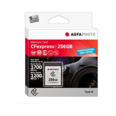 AgfaPhoto CFexpress Speicherkarte 256GB - Schnell, Zuverlässig, Langlebig AgfaPhoto CFexpress Speicherkarte 256GB - Schnell, Zuverlässig, Langlebig