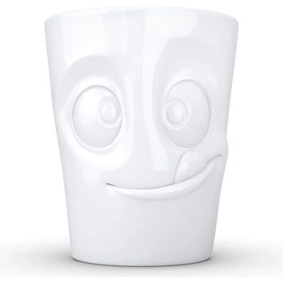 Tassen Tazza Bianca 350ml - Design del Viso per Bevande Calde Tassen Tazza Bianca 350ml - Design del Viso per Bevande Calde