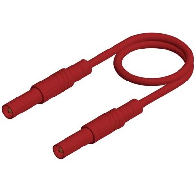 Hirschmann Test Lead - 4 mm Safety - 50cm - Red - CAT III Hirschmann Test Lead - 4 mm Safety - 50cm - Red - CAT III