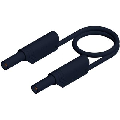 Hirschmann test- och mätkabel - 4mm, 1000V, svart, 2m Hirschmann test- och mätkabel - 4mm, 1000V, svart, 2m