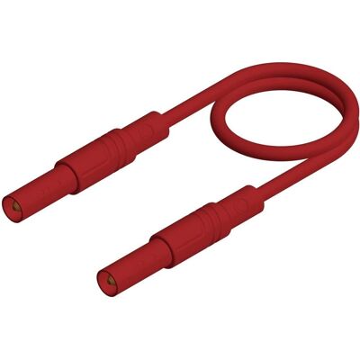 Câble de test Hirschmann - 16A, 1000V, 25cm, Rouge Câble de test Hirschmann - 16A, 1000V, 25cm, Rouge