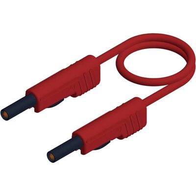 SKS Hirschmann MLB 50/1 V rt - Test & Measurement Cable, Red, 50cm SKS Hirschmann MLB 50/1 V rt - Test & Measurement Cable, Red, 50cm