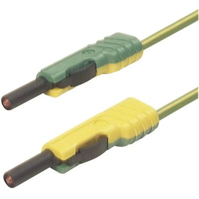 Hirschmann Test & Measurement Kabel - 4mm, Grün/Gelb, 1m Hirschmann Test & Measurement Kabel - 4mm, Grün/Gelb, 1m
