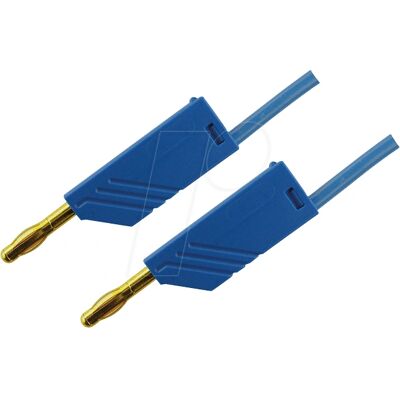Hirschmann Test & Measurement Cable - Blue - 30V-60V - 32A - 25cm Hirschmann Test & Measurement Cable - Blue - 30V-60V - 32A - 25cm