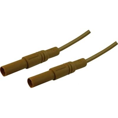 Cable de prueba y medición Hirschmann - Sonda de seguridad 4 mm - Marrón Cable de prueba y medición Hirschmann - Sonda de seguridad 4 mm - Marrón