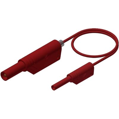 Hirschmann Test- & Målingskabel - Rød - Sikkerhedsbananstik 4mm-2mm - 1m Hirschmann Test- & Målingskabel - Rød - Sikkerhedsbananstik 4mm-2mm - 1m