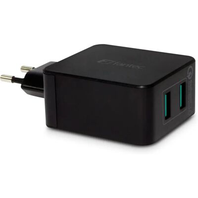 Fantec QC3-A22 - Schnellladung 3.0 - 36W - 2 USB - Schwarz Fantec QC3-A22 - Schnellladung 3.0 - 36W - 2 USB - Schwarz
