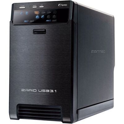Fantec QB-X2U31R RAID Disk Array 2 x 3,5" SATA - Musta Fantec QB-X2U31R RAID Disk Array 2 x 3,5" SATA - Musta