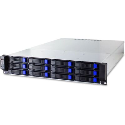 Fantec SRC-2612X07 - Rackmount Server Barebone - 2U - SATA/SAS - Hot-Swap - Ohne Stromversorgung - Schwarz, Silber Fantec SRC-2612X07 - Rackmount Server Barebone - 2U - SATA/SAS - Hot-Swap - Ohne Stromversorgung - Schwarz, Silber