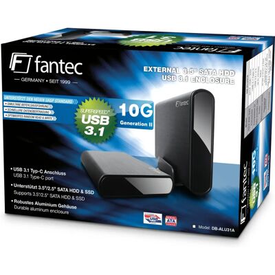 Fantec 2168 Obudowa na dyski - Obsługuje SATA HDD/SSD, USB 3.1, 10 Gbps Fantec 2168 Obudowa na dyski - Obsługuje SATA HDD/SSD, USB 3.1, 10 Gbps