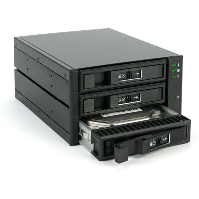 Boîtier RAID Fantec BP-T2131 - Supporte SATA/SAS, Hot-Swap, Noir - Publicité Boîtier RAID Fantec BP-T2131 - Supporte SATA/SAS, Hot-Swap, Noir - Publicité