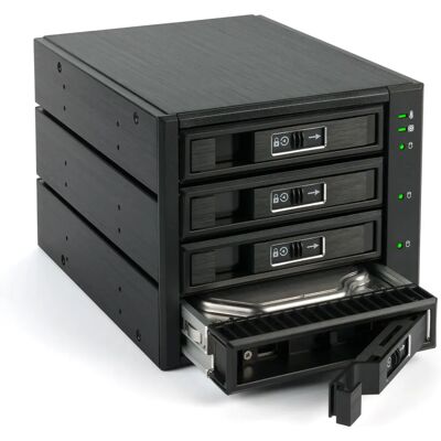 Fantec BP-T3141 - Internes RAID-Gehäuse, Schwarz Fantec BP-T3141 - Internes RAID-Gehäuse, Schwarz