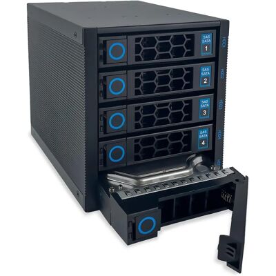 Fantec WR-C3151-6G Backplane - Unterstützt 5x HDD/SSD, Hot-swap, Schwarz Fantec WR-C3151-6G Backplane - Unterstützt 5x HDD/SSD, Hot-swap, Schwarz