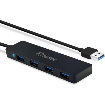 Fantec UMP-4U3-A 4x USB-A 3.0 HUB - Concentrateur USB, Station d'accueil - Noir Fantec UMP-4U3-A 4x USB-A 3.0 HUB - Concentrateur USB, Station d'accueil - Noir