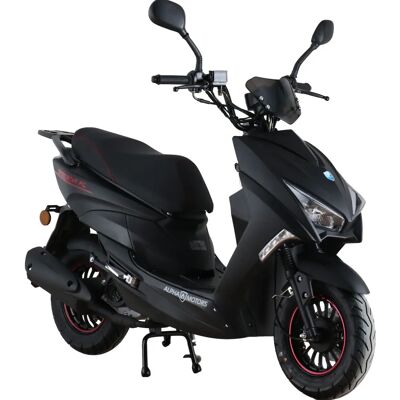 Alpha Motors Speedstar - Motorroller mit 25 km/h, schwarz, Stahlrahmen Alpha Motors Speedstar - Motorroller mit 25 km/h, schwarz, Stahlrahmen