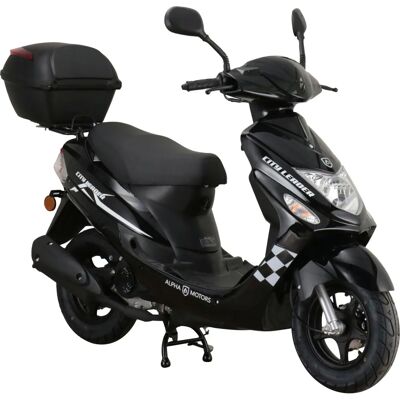 Alpha Motors CityLeader Schwarzer 25 km/h Roller - Motorroller Alpha Motors CityLeader Schwarzer 25 km/h Roller - Motorroller
