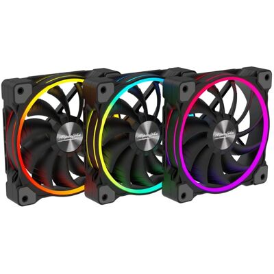 Ventilateur RGB Alpenföhn Wing Boost 3 120mm - Pack de 3 - Publicité Ventilateur RGB Alpenföhn Wing Boost 3 120mm - Pack de 3 - Publicité