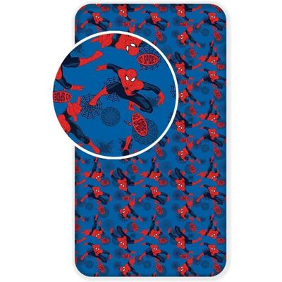 Spiderman Blauw 90x200cm Fitted Sheet Spiderman Blauw 90x200cm Fitted Sheet