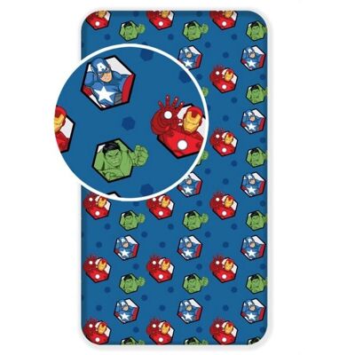 Marvel Avengers Blau Enkelbedlaken - Hoeslaken Marvel Avengers Blau Enkelbedlaken - Hoeslaken
