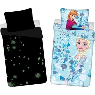 Pościel Disney Frozen Siostry świecąca w ciemności - 140x200cm Pościel Disney Frozen Siostry świecąca w ciemności - 140x200cm