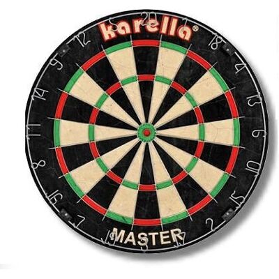 Karella Master Dartboard - Sisalfaser, 45cm, 4cm dick - Dartboard Karella Master Dartboard - Sisalfaser, 45cm, 4cm dick - Dartboard
