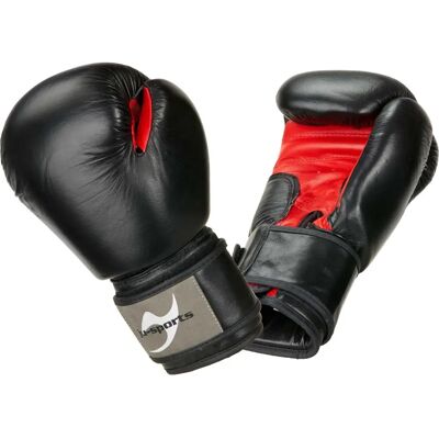 JU-SPORTS Classic Boxhandschuhe - Schwarz, Rot, 12 oz JU-SPORTS Classic Boxhandschuhe - Schwarz, Rot, 12 oz