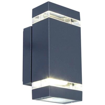 Lutec Focus II 5605013118 Außenwandleuchte - 8W LED, Anthrazit Lutec Focus II 5605013118 Außenwandleuchte - 8W LED, Anthrazit