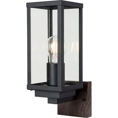 Eco-Light Karo Außenwandleuchte - Eckig IP44 Aluminium Holz Glas Eco-Light Karo Außenwandleuchte - Eckig IP44 Aluminium Holz Glas