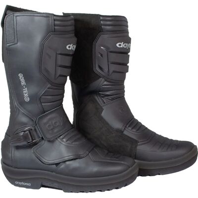 Bottes de moto imperméables Daytona TransTourMan GTX - Noir - Taille 49 - Publicité Bottes de moto imperméables Daytona TransTourMan GTX - Noir - Taille 49 - Publicité