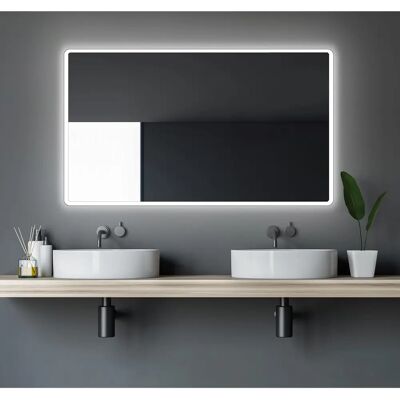Badspiegel TALOS Moon - Rechteckig, LED, Silber Badspiegel TALOS Moon - Rechteckig, LED, Silber