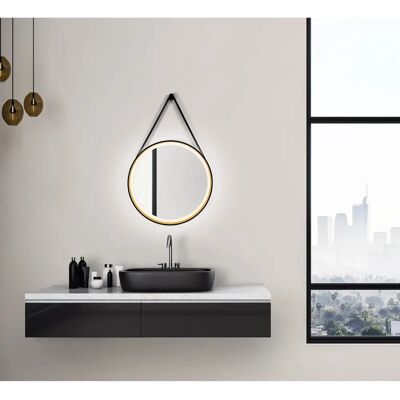TALOS Golden Summer Badspiegel - Rund LED 55cm Aluminiumrahmen TALOS Golden Summer Badspiegel - Rund LED 55cm Aluminiumrahmen