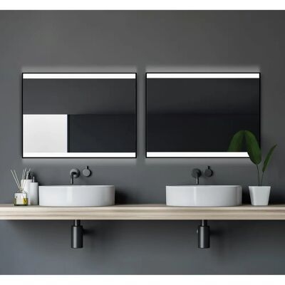 TALOS Black Shine 80x60 - Badspiegel TALOS Black Shine 80x60 - Badspiegel