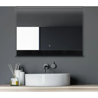 TALOS Black Home Rectangular Bathroom Mirror - Energy Saving TALOS Black Home Rectangular Bathroom Mirror - Energy Saving